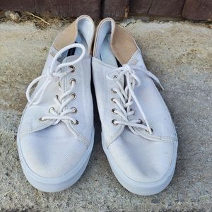White Tan Casual Sneakers